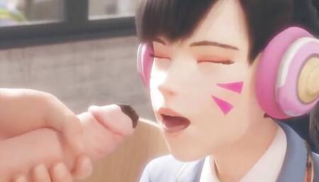 3D Compilation: Overwatch Dva Blowjob Doggystyle Threesome Fucked Uncensored Hentai
