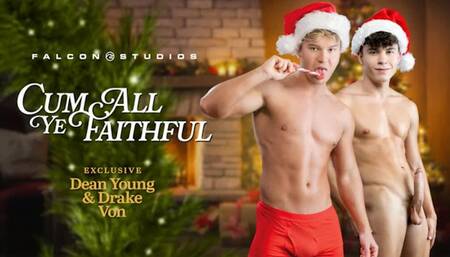 Hot Jocks Get The Xmas Spirit In The Shower Sucking Cock