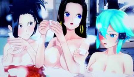 1 HOUR OF POPULAR ANIME HENTAI 3D COMPILATION (One Piece, My Hero Academia, Sword Art Online)