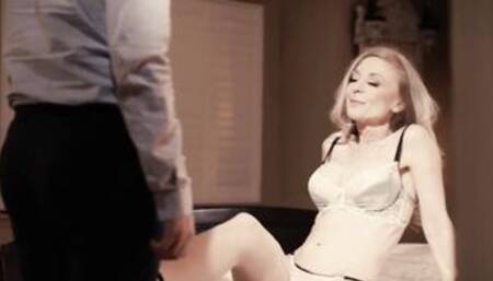 Nina Hartley seduces younger guy into passionate pounding