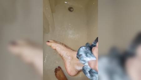 Nothing Like a Hot Shower. Now Come Oil Them up and Provide Me Some Vitamin D!