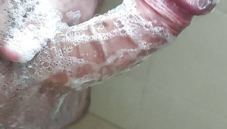 Playing in the shower