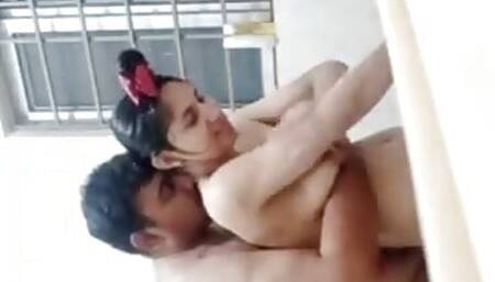 Muslim Pakistani couple bathing