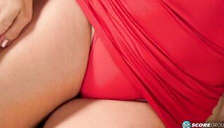 A big boobed mom who came, came and went