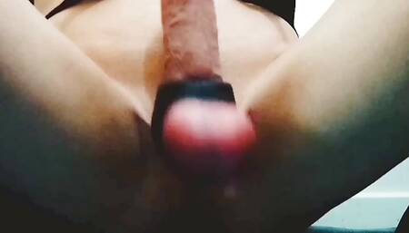 Playing with my big Sissy Cock