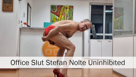 Uninhibited Office Slut Stefan Nolte Uninhibited Performs on Fuck and Suck Show