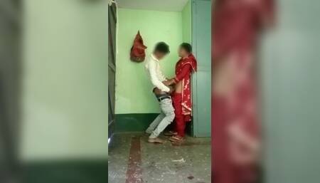 Indian Cheating Girlfriend Standing Quick Sex