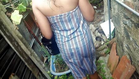 Indian Village Girl Outdoor Sex with Her Boyfriend After a Long Time.