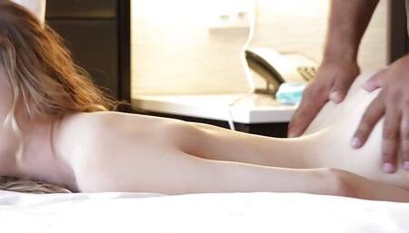 Horny Blonde Teen Takes a Break From Work to Fuck a Huge Cock POV