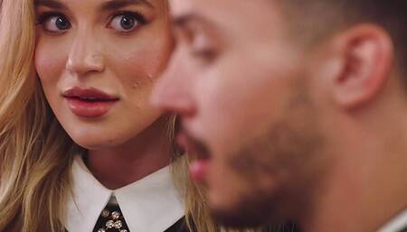 MILFY Sex Ed teacher Sarah teaches young couple to fuck