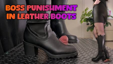 Boss Punishment in Leather Boots - (Edited Version) - TamyStarly - Bootjob, Shoejob, Ballbusting, CBT, Trample, Trampling