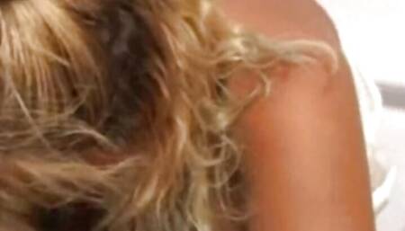 Blonde Sweetie Pie Giving a Blowjob