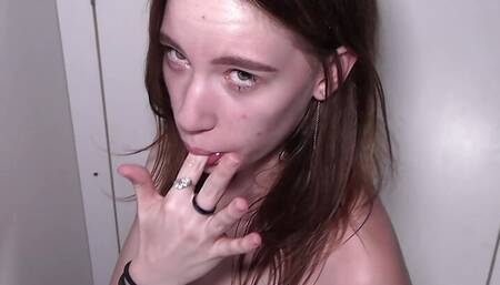 Fresh 18 year old slim Maya swallows 19 loads of cum Part 2