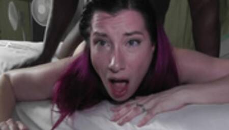 CUCK HUBBY WATCHES HIS WIFE CREAMPIED BY BLACK COCK! TWICE!