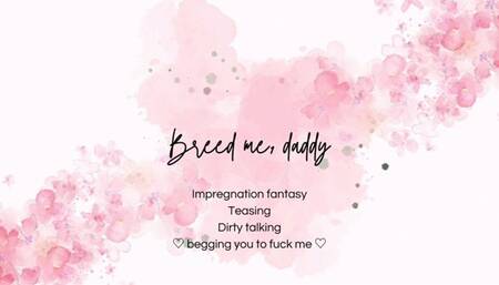Breed me, daddy (audio only)