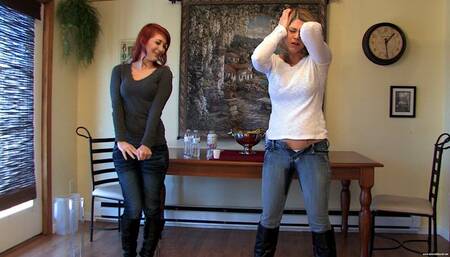 Permission To Pee 6 Remastered (WMV 1080p) - Carissa Montgomery & Scarlett Storm