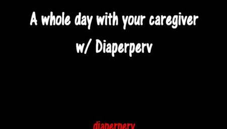 ABDL Audio Whole day with your loving caregiver Diaperperv!