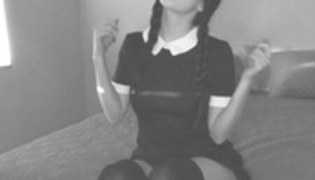 Wednesday Addams at College. Slutty Witch