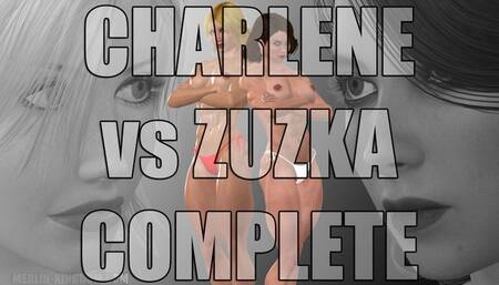 Charlene vs Zuzka - Topless Catfight [3D Comic]