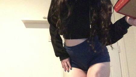 Verbal Humiliation and Toilet Pee on loser Pizza for Sneaking