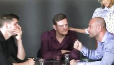 Busty secretary dp fucked during meeting