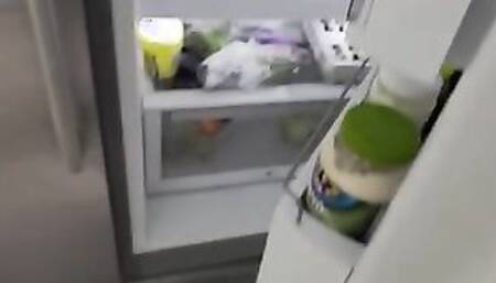 Angel Windell watches her stepbrother eat half of the last piece of cake. Jason tries to hide the other half,