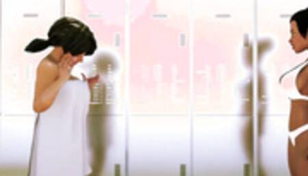 Anime Ebony Hotties Locker Room Fucking