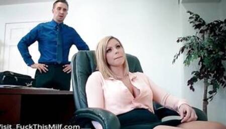 Big Tits at Work -  A Case of the Moan Days scene