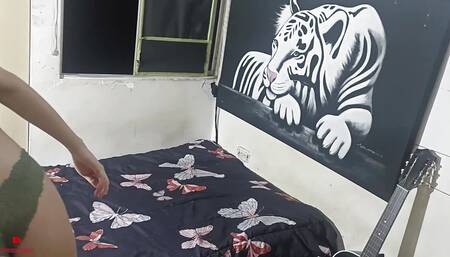 I Find My Stepsister Tidying Her Room and I Fuck Her Hard Until I Cum in It