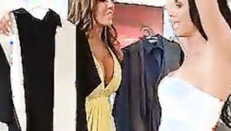 Friend Richelle Ryan fucking into the couch with her tits