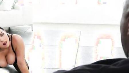 Hot Pawg Payton Preslee In Black Lingerie Bangs BBC