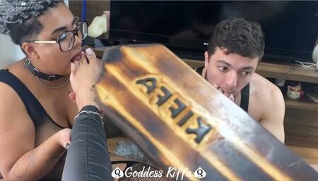 Goddess Kiffa Vic - Full Video Slave Foot Worship and Foot Gagging competition - FOOT WORSHIP - SLAP - FOOT SLAPPING - FEMDOM - CUM LICKING - CUCKOLD - FOOT DOMINATION - FOOT HUMILIATION - SPANKING -