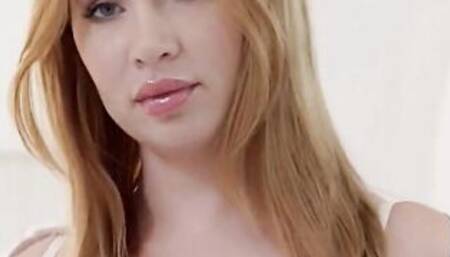 Red-haired chick with big tits enjoys anal sex on the massage table - Kiara Lord