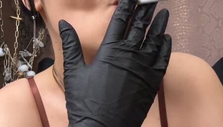 medical gloves smoke