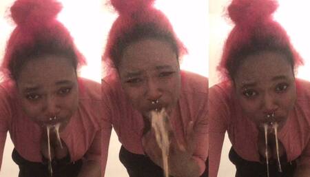 EMETOPHILIA PORN (SLOPPY PUKING AFTER A MUKBANG)