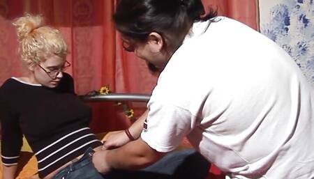 German Stepbrother seduces his Stepsister next door for sex