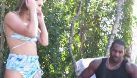 Bikini bush trimming, at your full anal service!