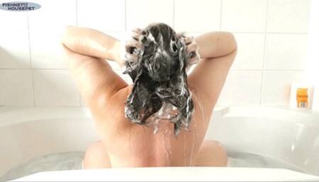 Hair Washing In The Bath