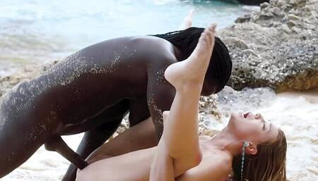 BLACKED Barbie, Stefany And Zuzu Have 3-BBC Pool-Side Orgy