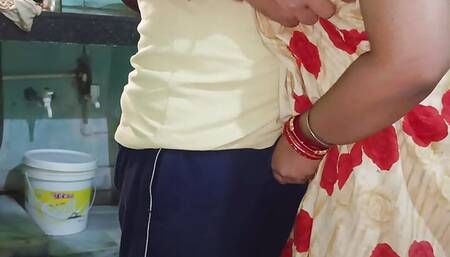 Big boobs Pooja bhabhi gave sexual fun to his devar