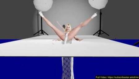 Margot Robbie Erotic Dance Elegant Dress