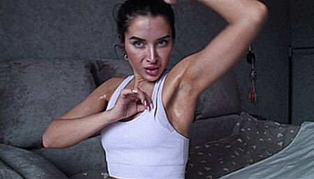 Dirty sweaty armpits after workout (1920x1080 HD) WMV