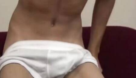 Only he knows how to stroke his rock rough dick properly