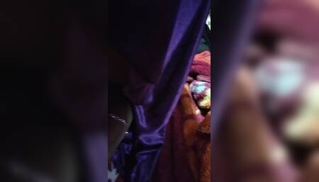 Wife enjoying big cucumber
