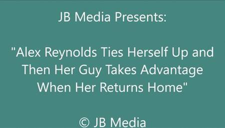 Alex Reynolds Does Self Bondage and Then Has Fun With Her Guy - SD