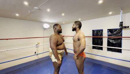 Papa dominates smaller man