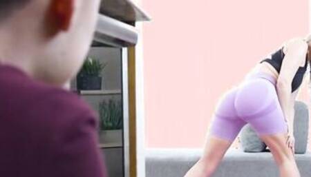 Big tits blonde stepmom having anal sex with stepson