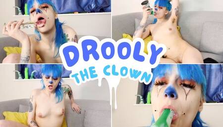 Drooly the Clown – spit bubbles & tears!