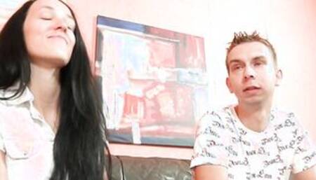 German lover wants got shared first time MMF at amateur casting