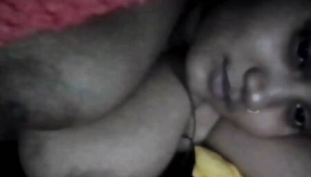 Stepsister Pussy Hard Fucked by her Step Brother, she is wearing a saree.